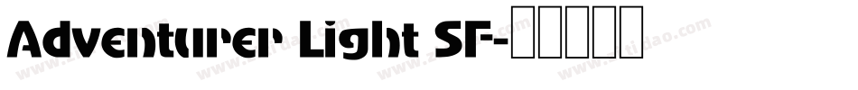 Adventurer Light SF字体转换